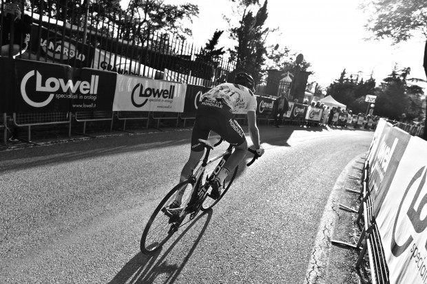 Pozzovivo goes more faster at the 2013 Giro d'Emilia. Photo: Pedale.Forchetta