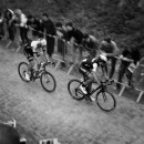 Balance Fabs and Vanmarke make the split on the Kwaremont. Photo: Alexandre Voisine