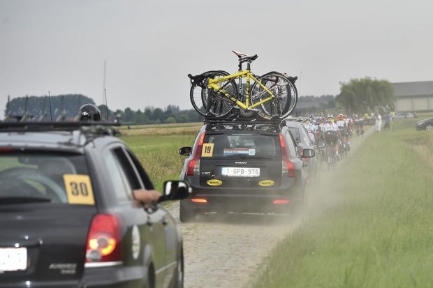 Bikes and cars don't always get along this well.
